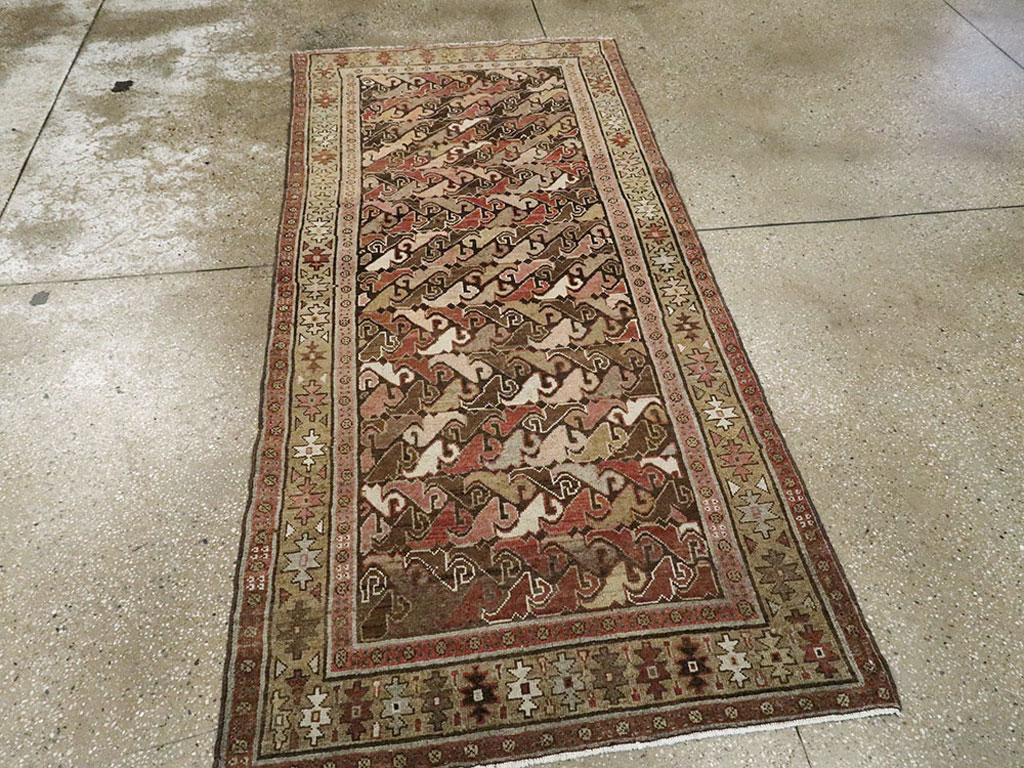 Antique Persian Kurdish Rug, No.23305 - Staging