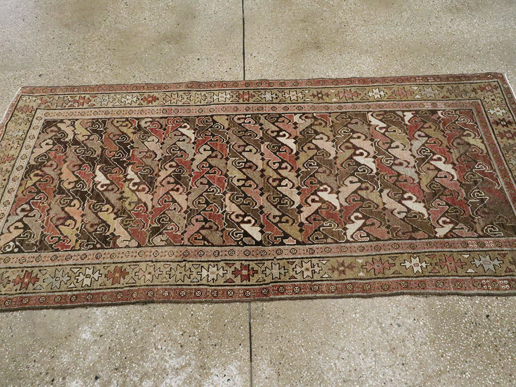 Antique Persian Kurdish Rug, No.23305 - Staging