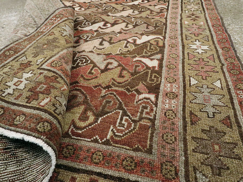 Antique Persian Kurdish Rug, No.23305 - Staging