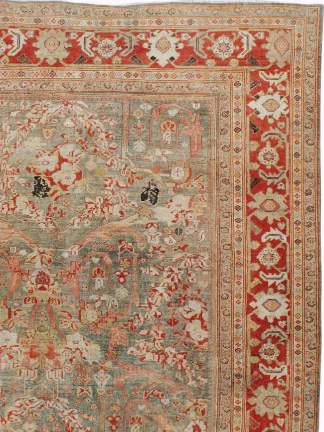 Antique Persian Mahal Carpet, No.23307 - Staging