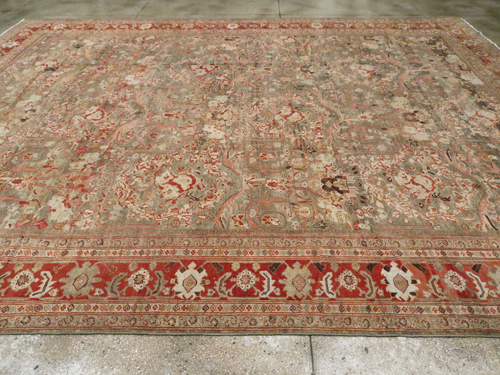 Antique Persian Mahal Carpet, No.23307 - Staging