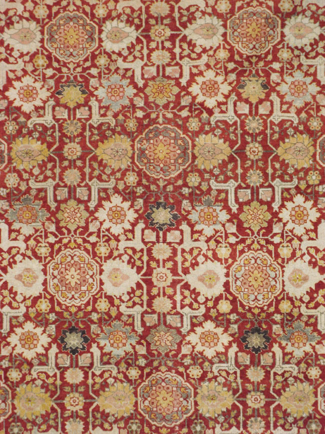 Vintage Persian Tabriz Carpet, No.23309 - Staging
