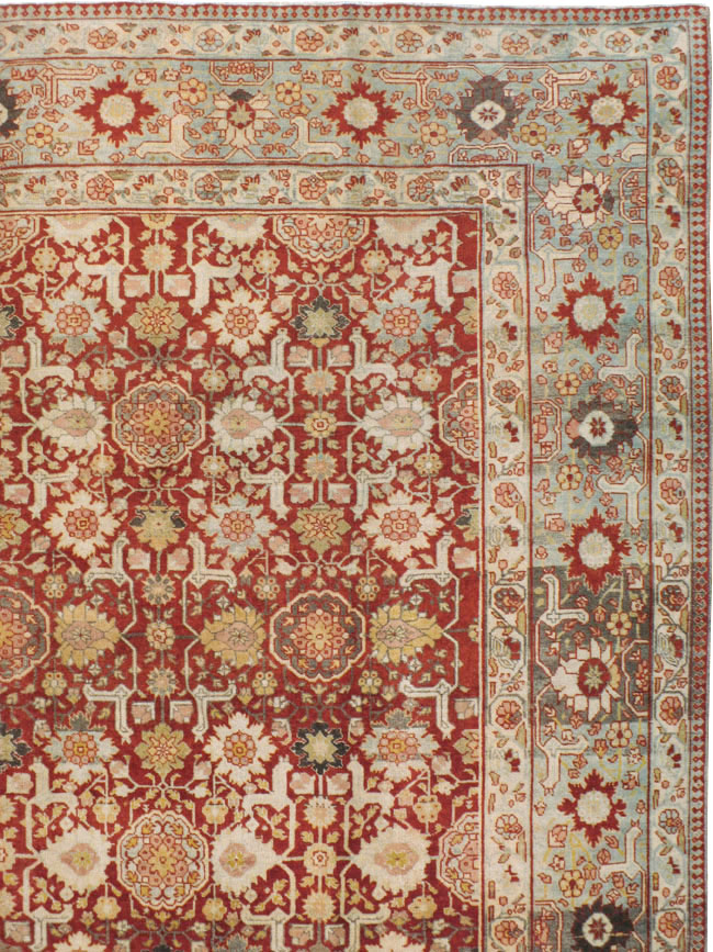 Vintage Persian Tabriz Carpet, No.23309 - Staging