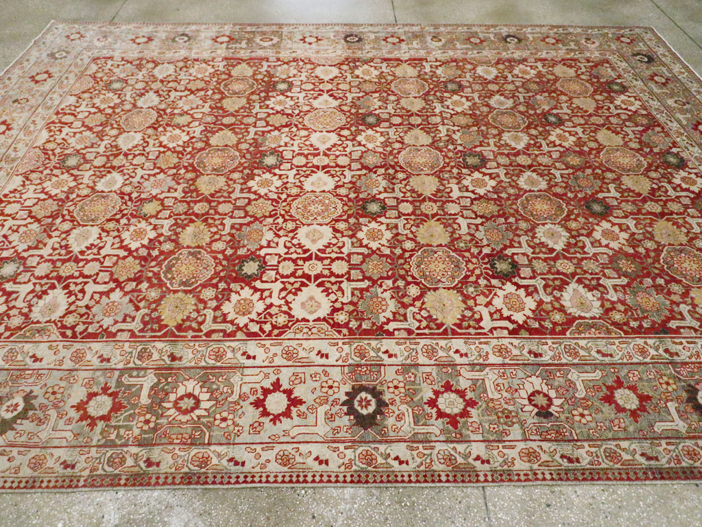 Vintage Persian Tabriz Carpet, No.23309 - Staging