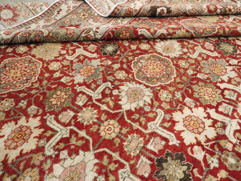 Vintage Persian Tabriz Carpet, No.23309 - Staging