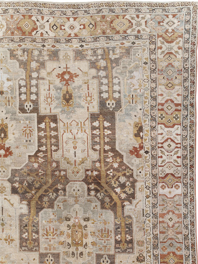 Antique Persian Malayer Oversize Carpet, No.23317 - Staging