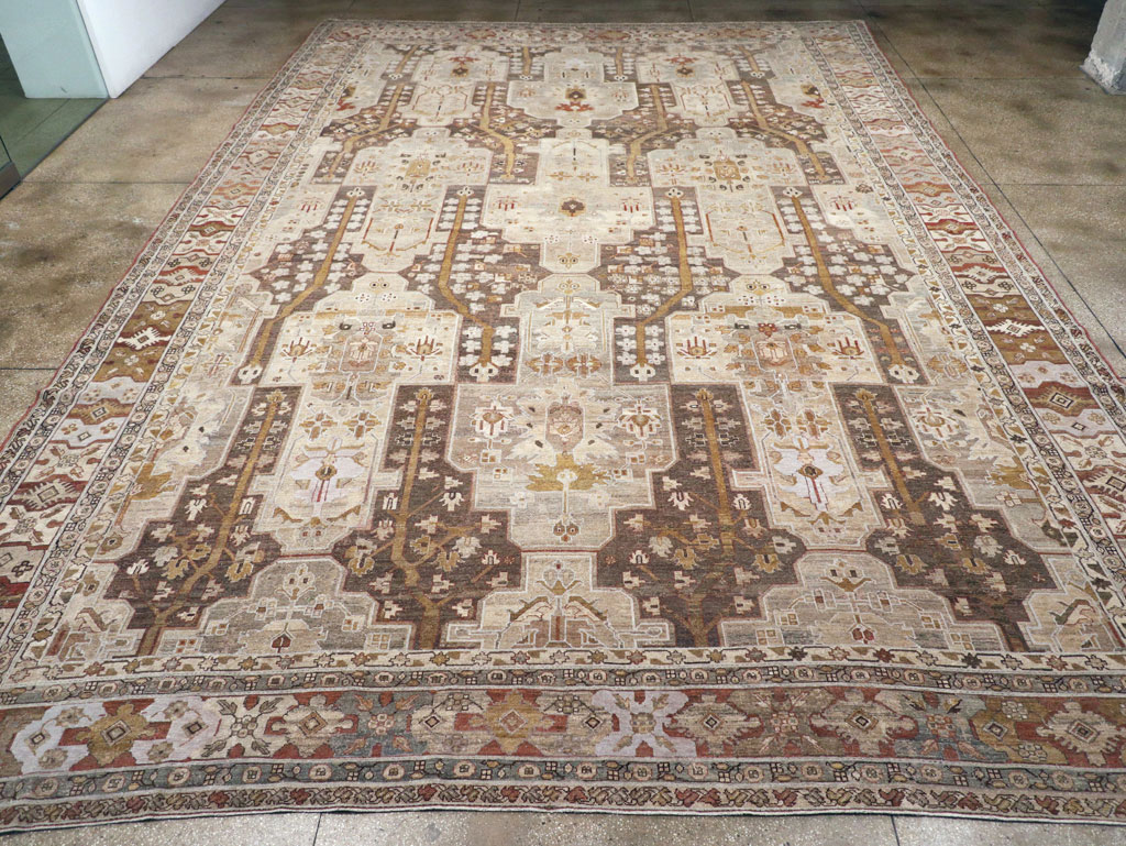 Antique Persian Malayer Oversize Carpet, No.23317 - Staging