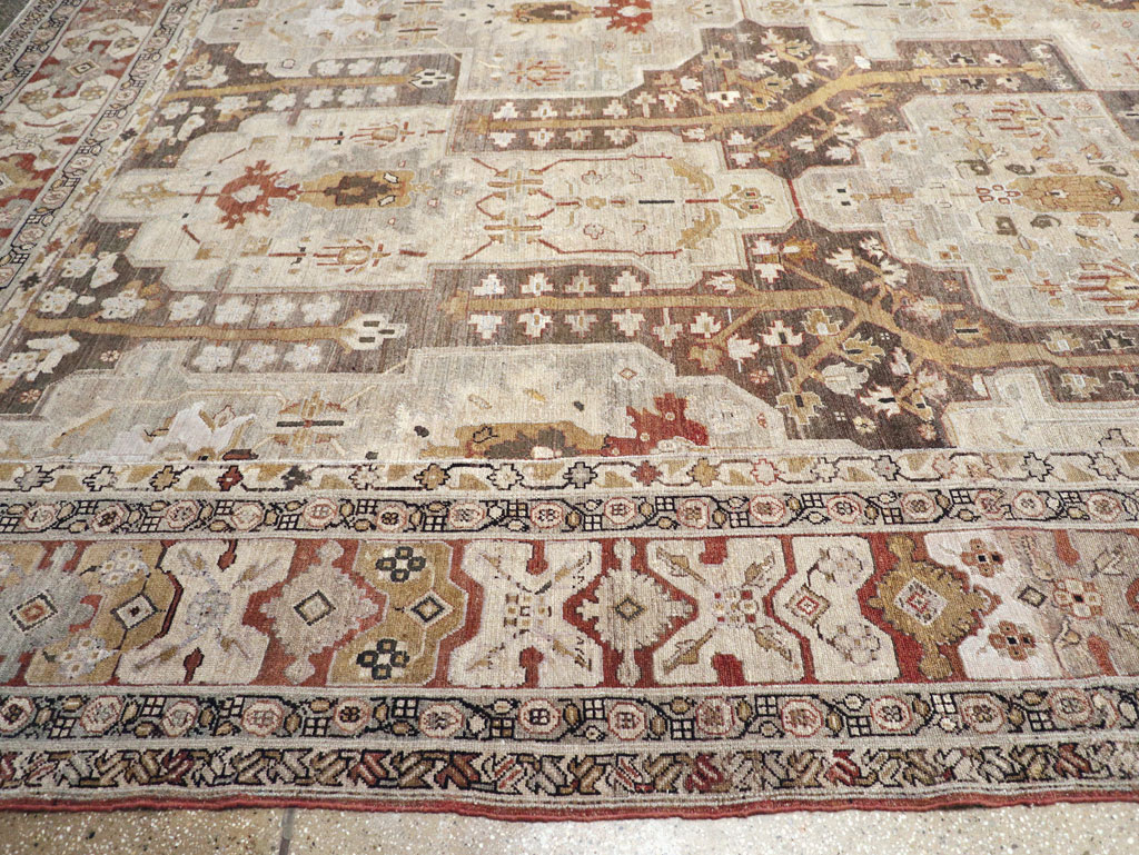 Antique Persian Malayer Oversize Carpet, No.23317 - Staging