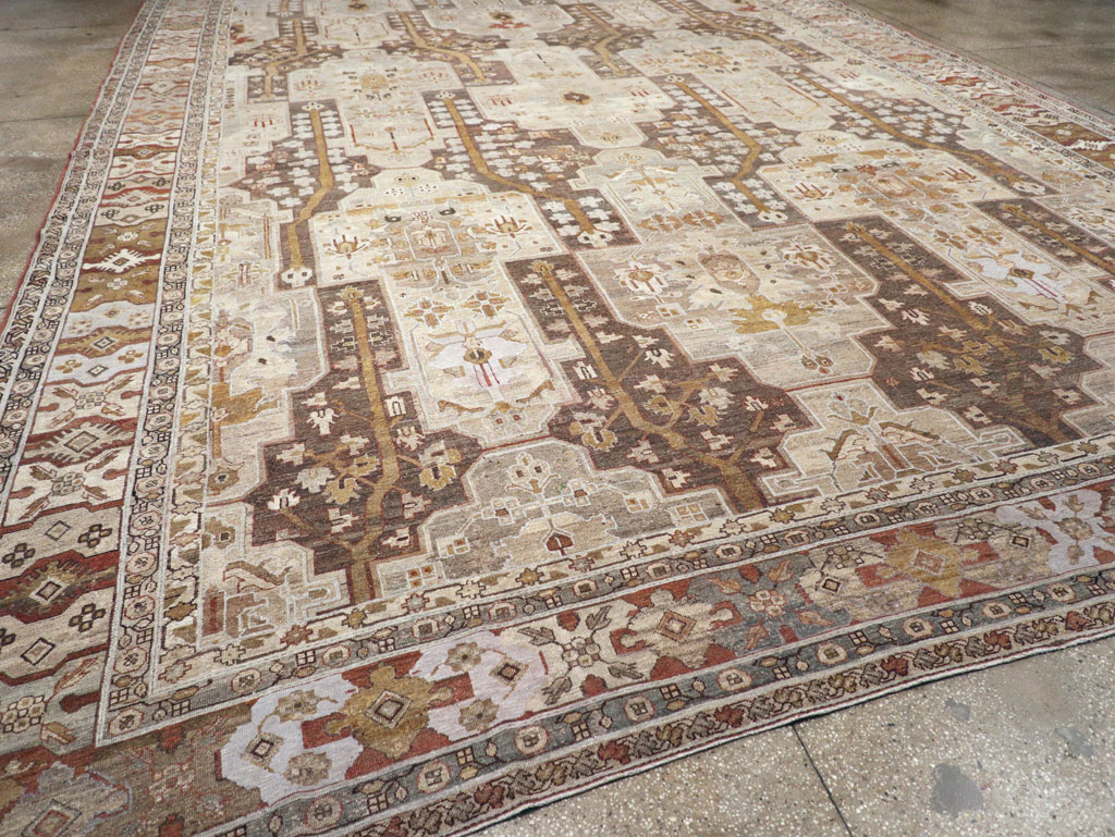 Antique Persian Malayer Oversize Carpet, No.23317 - Staging