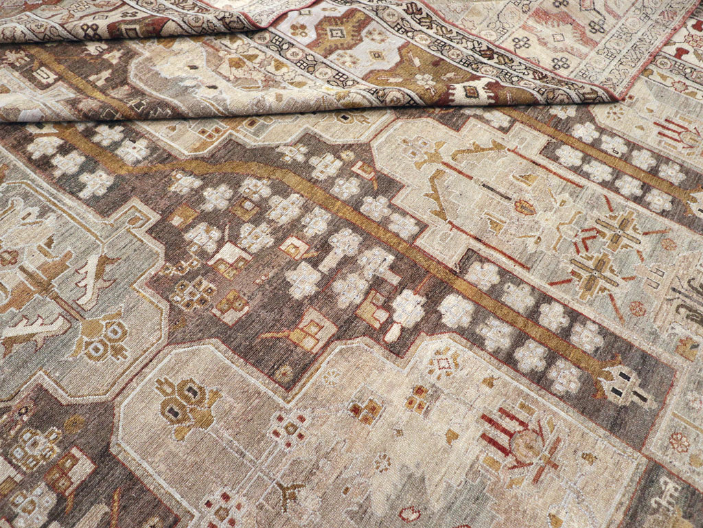 Antique Persian Malayer Oversize Carpet, No.23317 - Staging