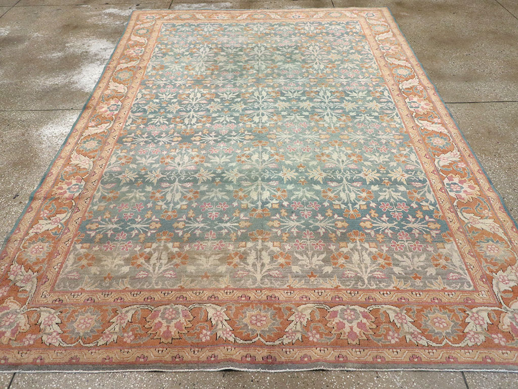 Vintage Indian Amritsar Carpet, No.23323 - Staging