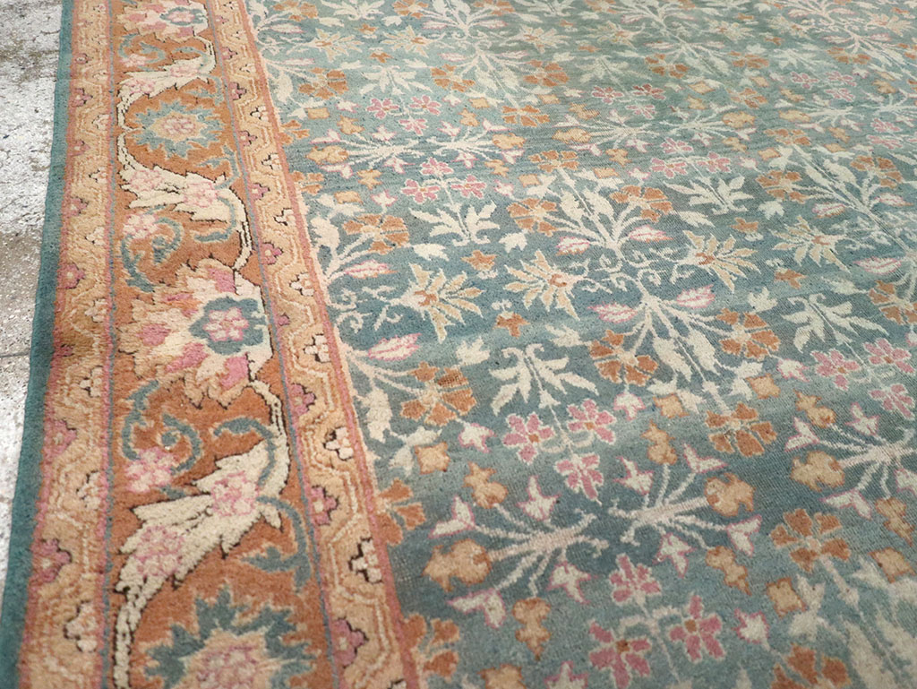 Vintage Indian Amritsar Carpet, No.23323 - Staging