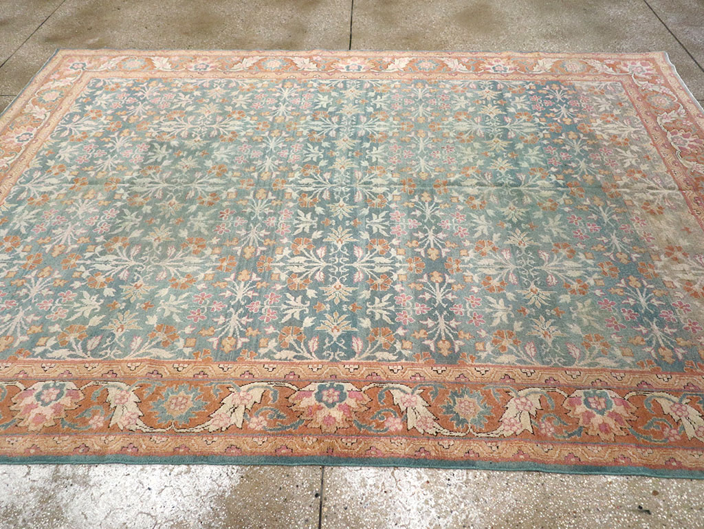 Vintage Indian Amritsar Carpet, No.23323 - Staging