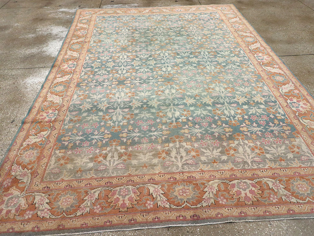 Vintage Indian Amritsar Carpet, No.23323 - Staging