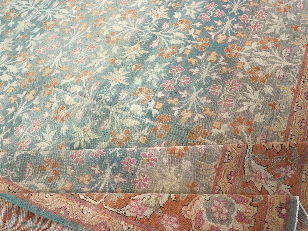 Vintage Indian Amritsar Carpet, No.23323 - Staging