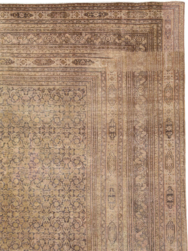 Antique Persian Dorokhsh Carpet, No.23324 - Staging