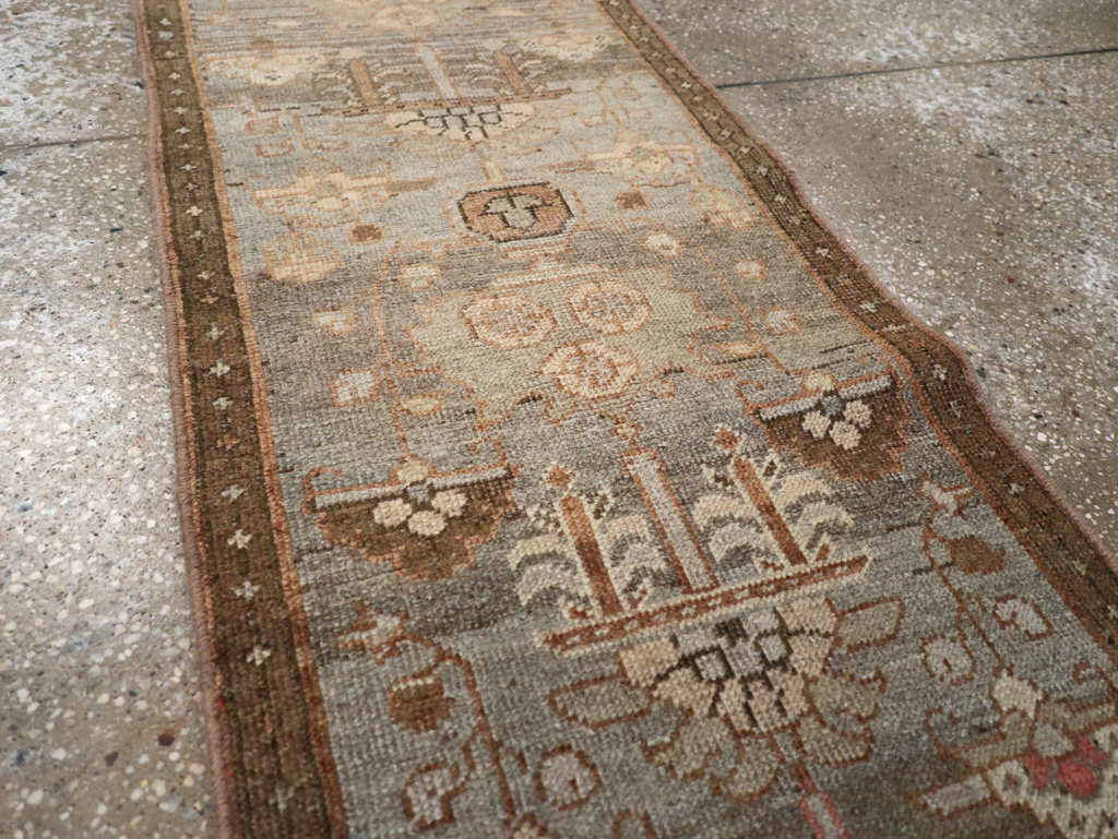 Antique Persian Heriz Runner, No.23337 - Staging