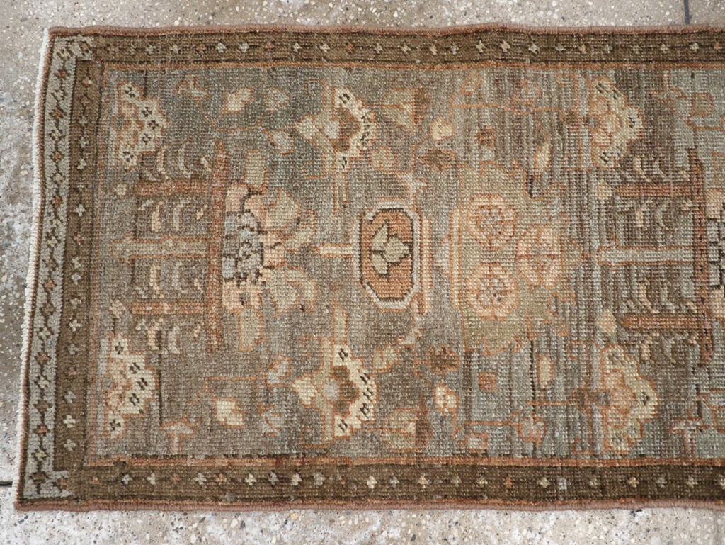 Antique Persian Heriz Runner, No.23337 - Staging