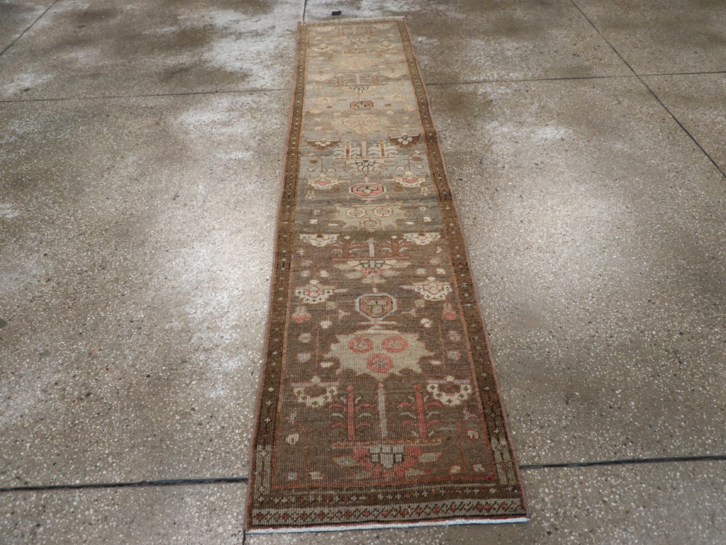 Antique Persian Heriz Runner, No.23337 - Staging