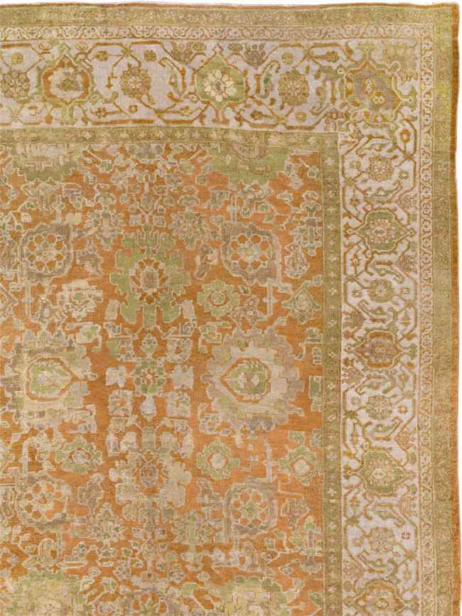 Antique Persian Mahal Large Carpet, No.23340 - Staging