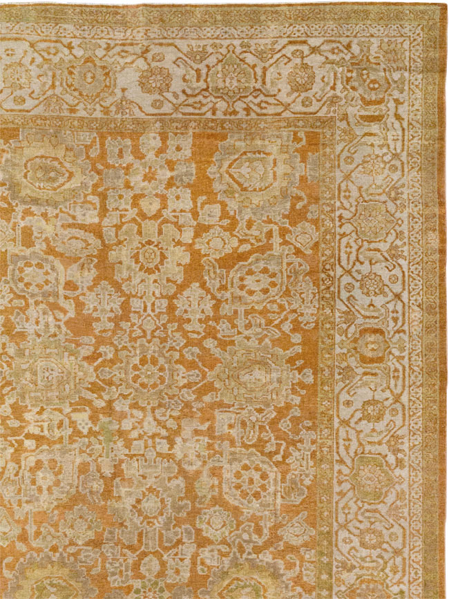 Antique Persian Mahal Large Carpet, No.23340 - Staging