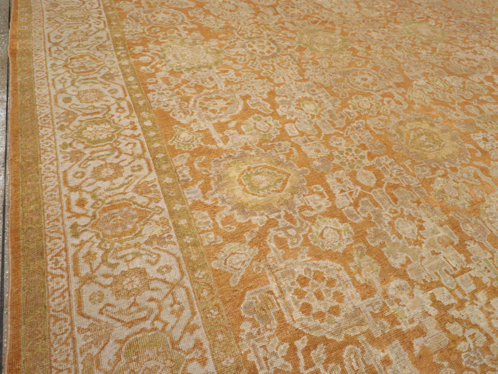 Antique Persian Mahal Large Carpet, No.23340 - Staging