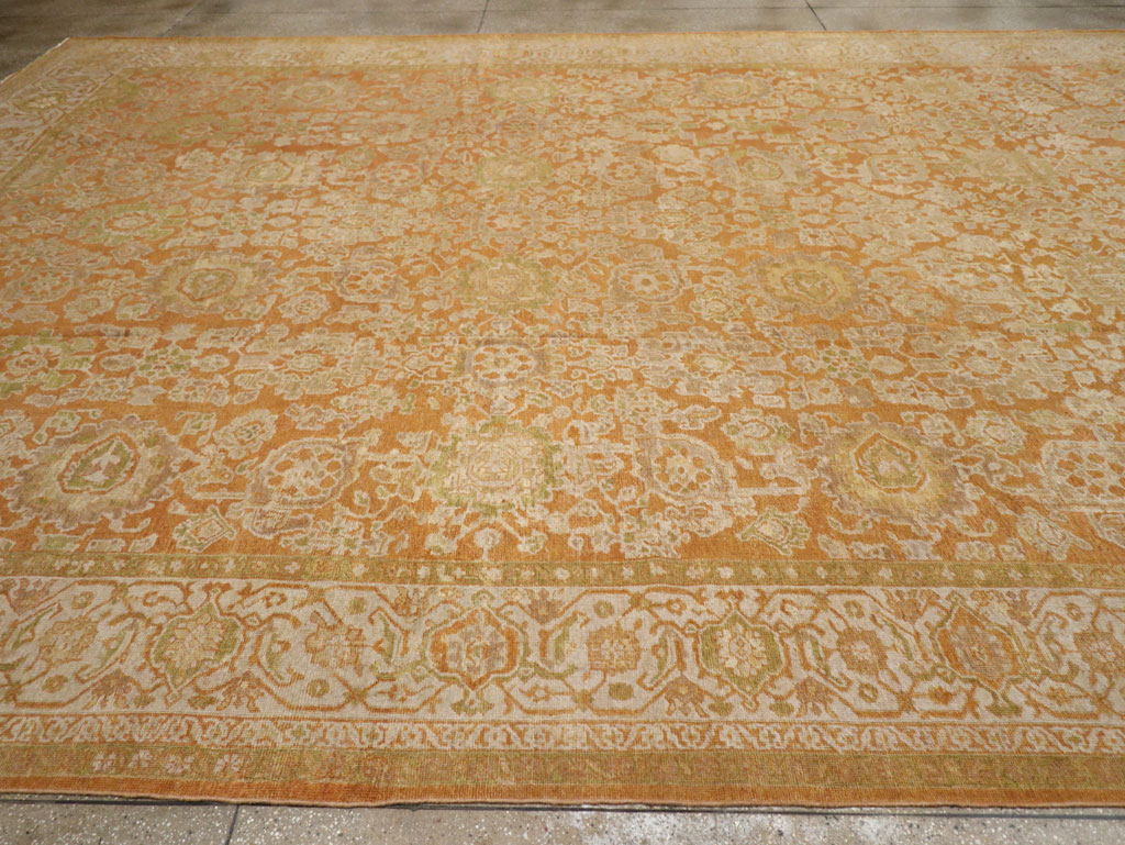 Antique Persian Mahal Large Carpet, No.23340 - Staging