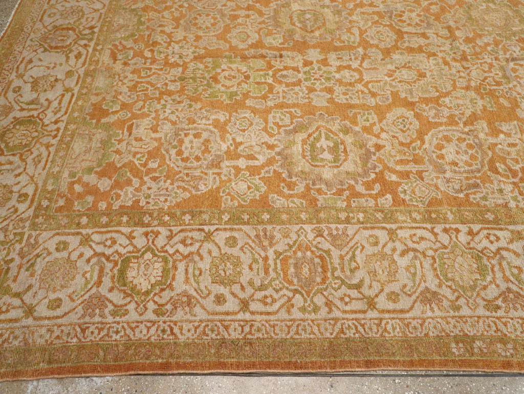 Antique Persian Mahal Large Carpet, No.23340 - Staging