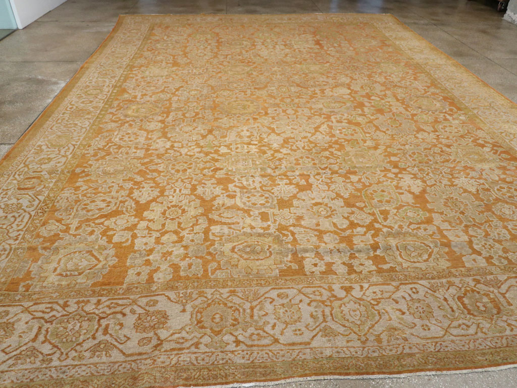 Antique Persian Mahal Large Carpet, No.23340 - Staging
