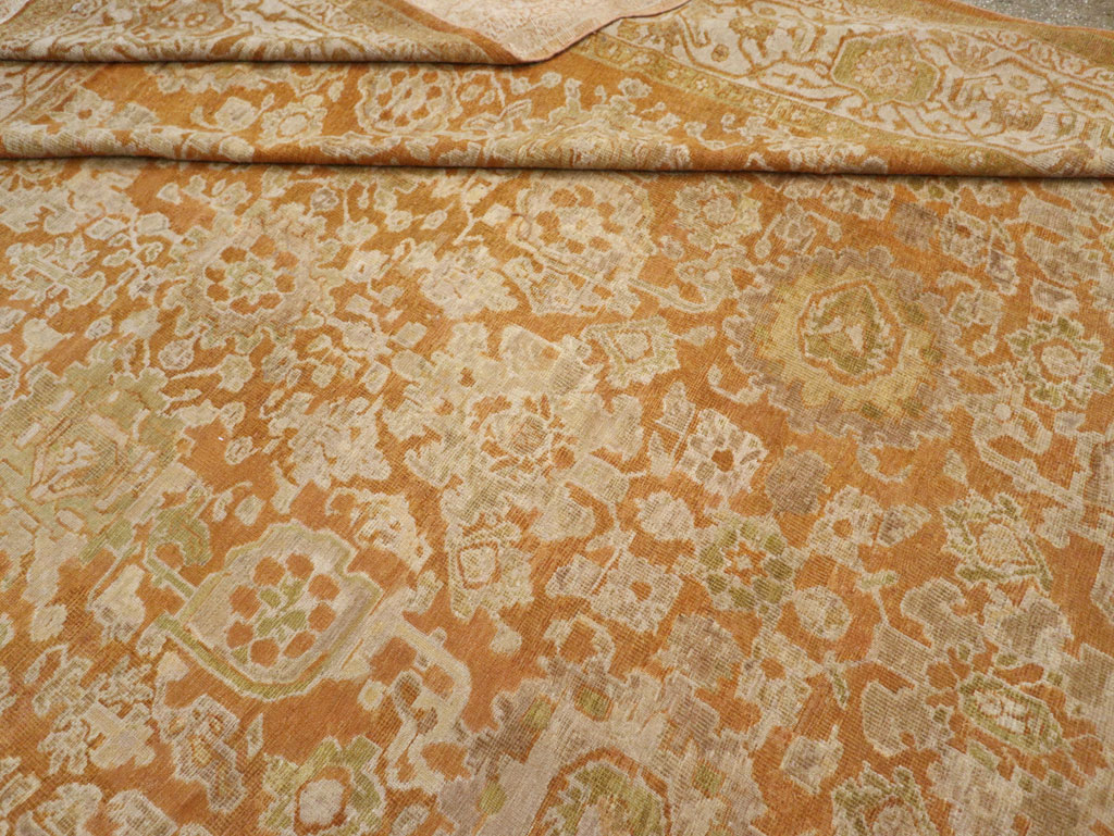 Antique Persian Mahal Large Carpet, No.23340 - Staging