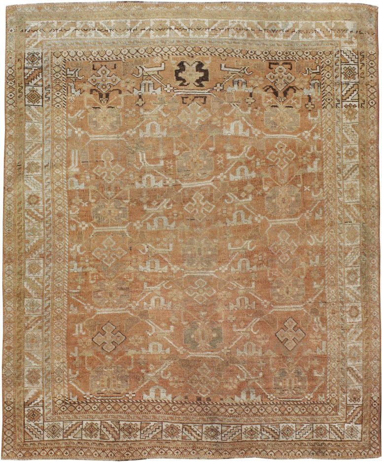 Vintage Persian Afshar Rug, No.23343 - Staging