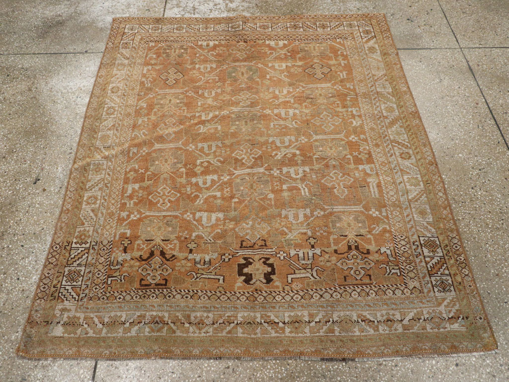 Vintage Persian Afshar Rug, No.23343 - Staging