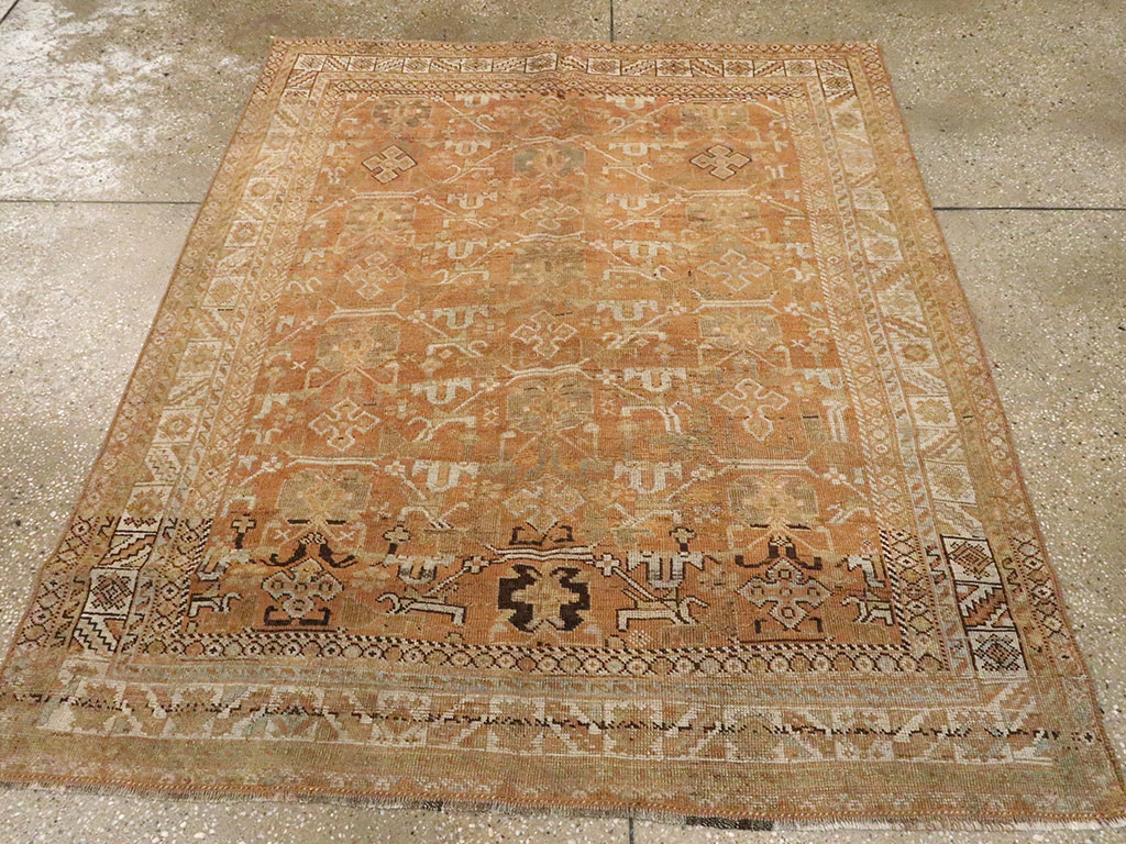 Vintage Persian Afshar Rug, No.23343 - Staging