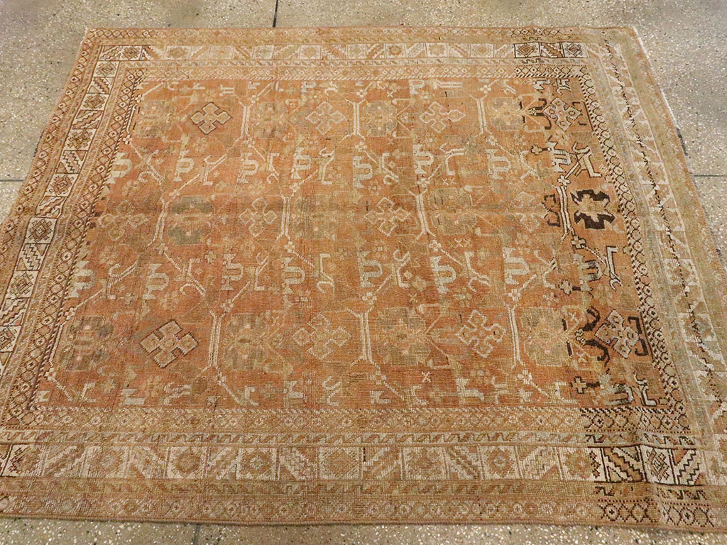 Vintage Persian Afshar Rug, No.23343 - Staging