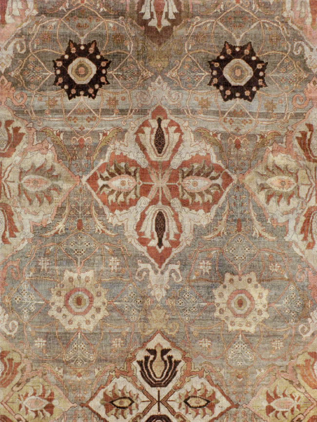 Antique Persian Bidjar Carpet, No.23352 - Staging
