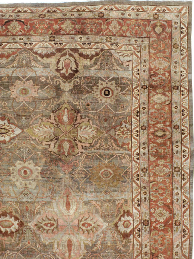 Antique Persian Bidjar Carpet, No.23352 - Staging