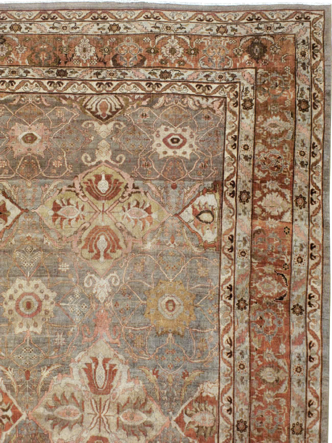 Antique Persian Bidjar Carpet, No.23352 - Staging