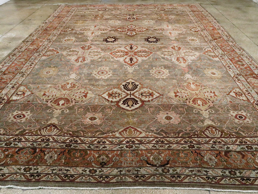 Antique Persian Bidjar Carpet, No.23352 - Staging