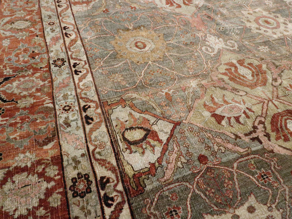 Antique Persian Bidjar Carpet, No.23352 - Staging