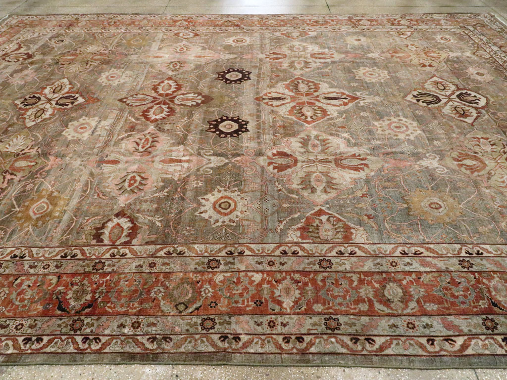 Antique Persian Bidjar Carpet, No.23352 - Staging