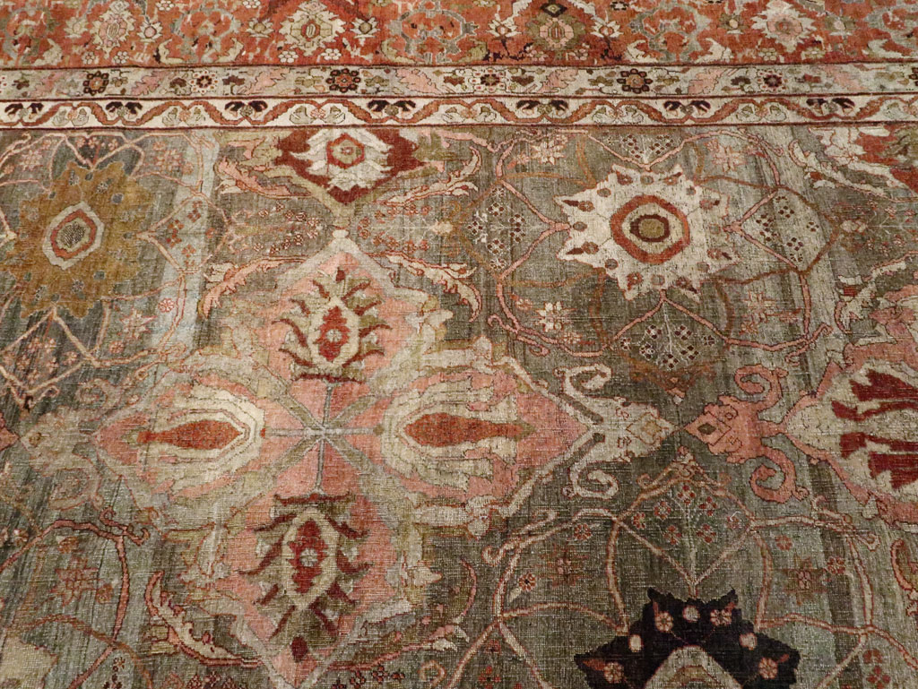 Antique Persian Bidjar Carpet, No.23352 - Staging
