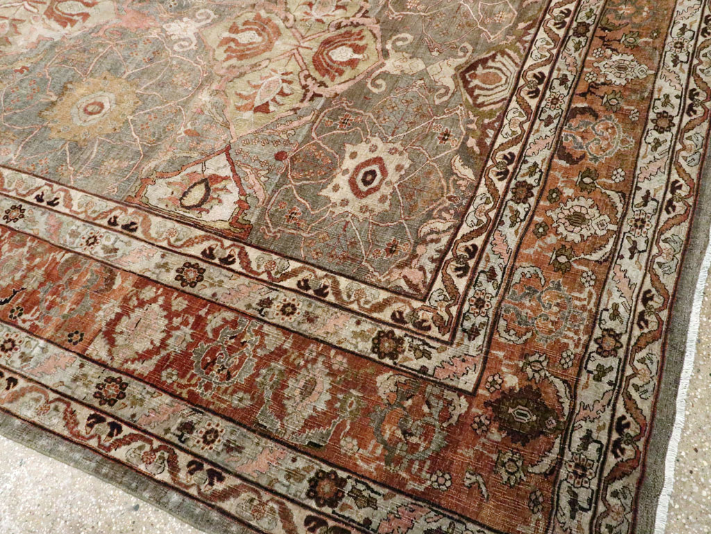 Antique Persian Bidjar Carpet, No.23352 - Staging