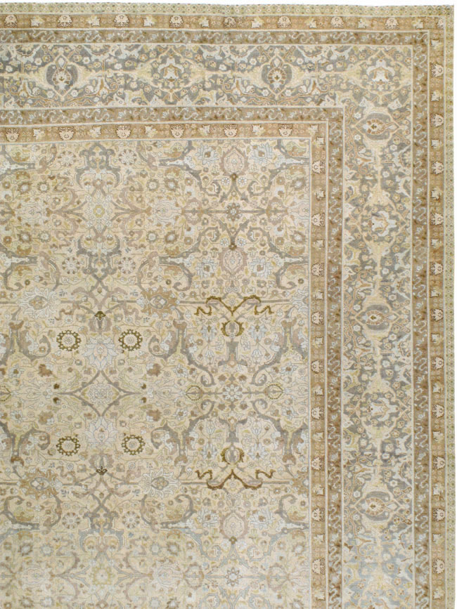 Antique Persian Tabriz Carpet, No.23353 - Staging