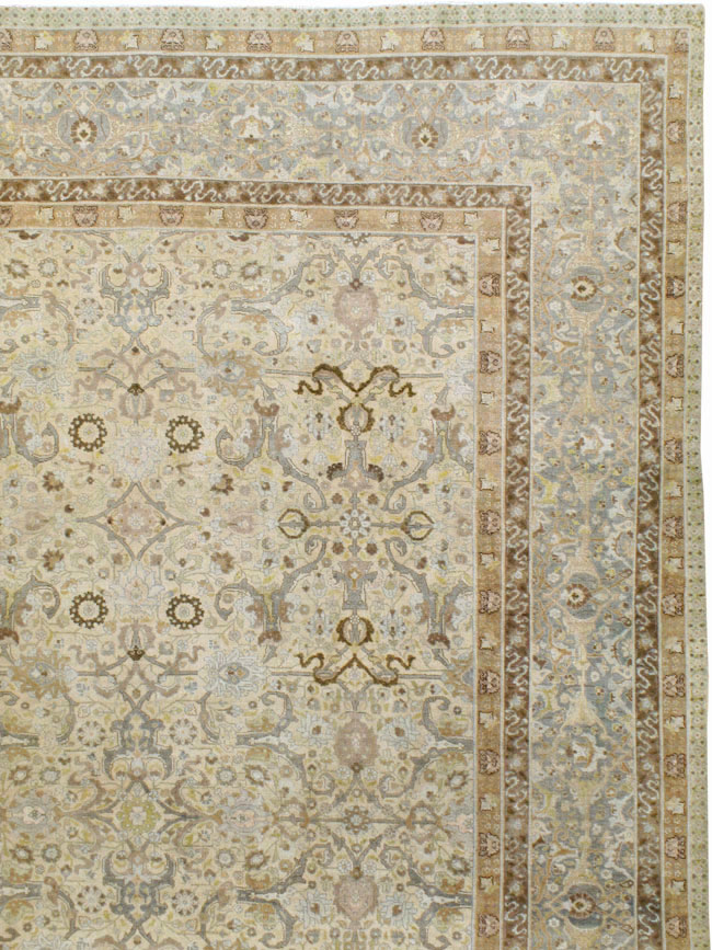 Antique Persian Tabriz Carpet, No.23353 - Staging