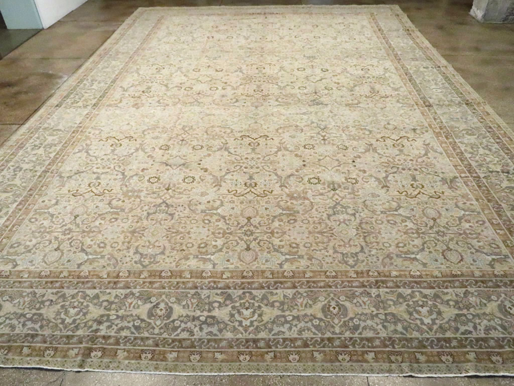 Antique Persian Tabriz Carpet, No.23353 - Staging