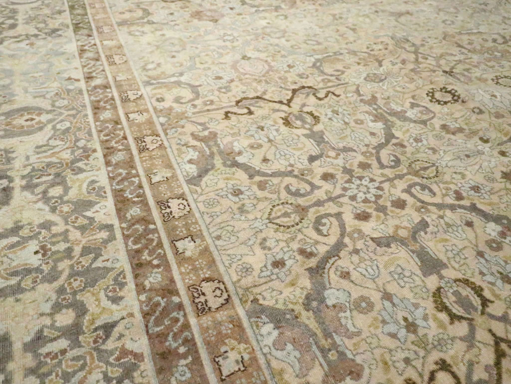 Antique Persian Tabriz Carpet, No.23353 - Staging