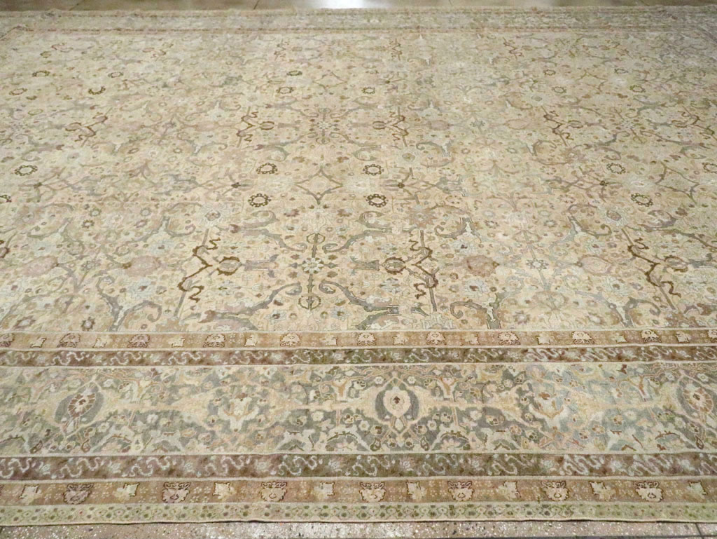 Antique Persian Tabriz Carpet, No.23353 - Staging