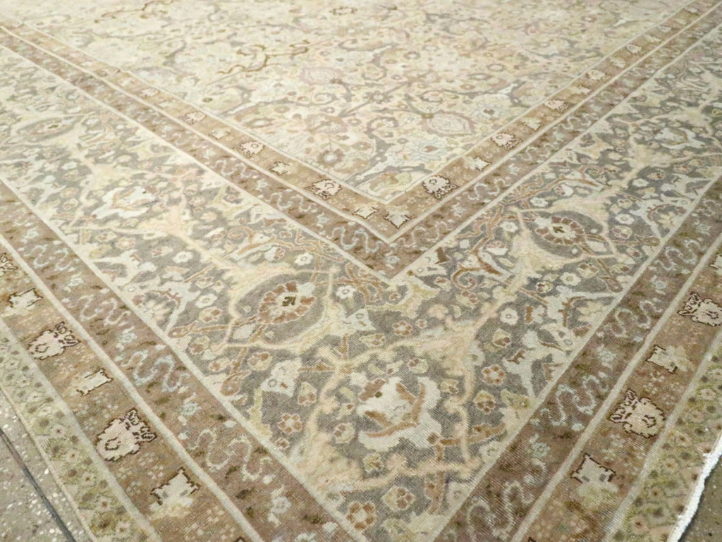 Antique Persian Tabriz Carpet, No.23353 - Staging