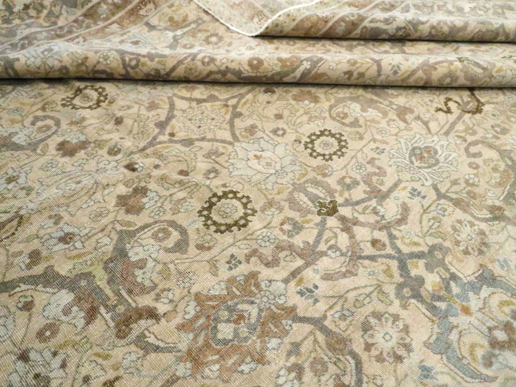 Antique Persian Tabriz Carpet, No.23353 - Staging
