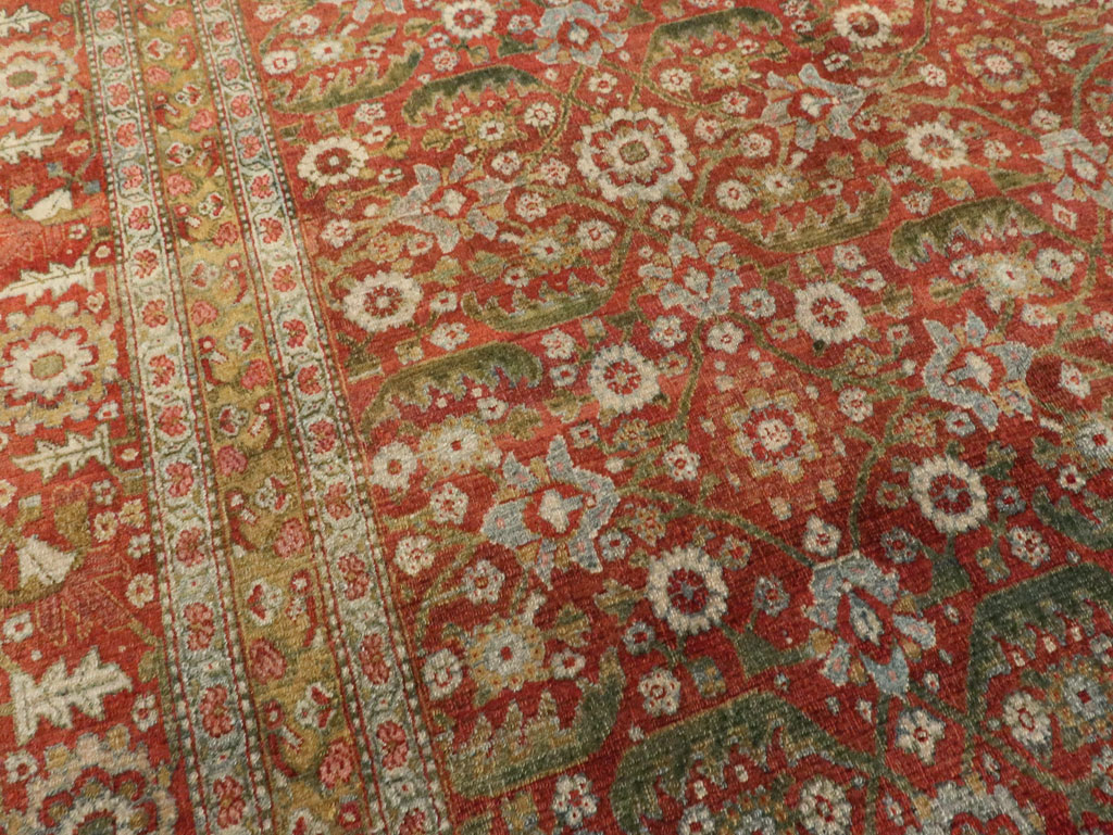 Antique Persian Senneh Malayer Carpet, No.23354 - Staging